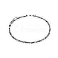 Bracciale Desmos Uomo in Argento HESHE SNAP GM 21,5 - HESHE SNAP GM 21,5